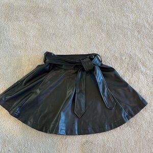 Forever 21 NEW vegan belted mini skirt